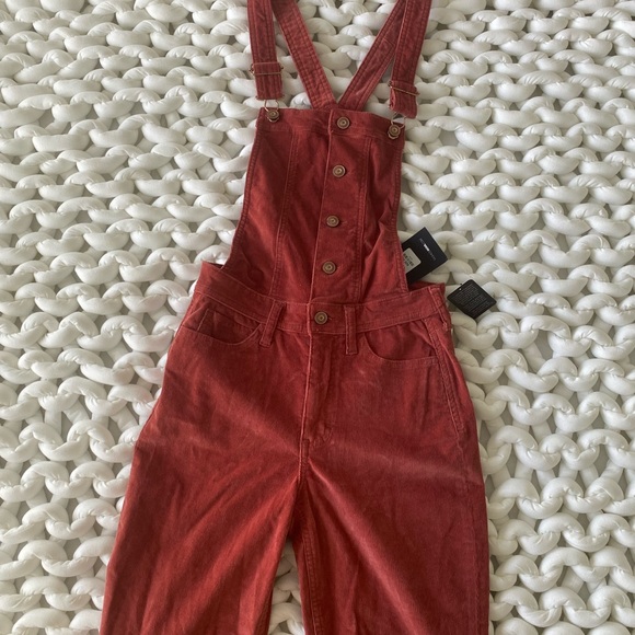 Fashion Nova Corduroy Overalls - Picture 3 of 5